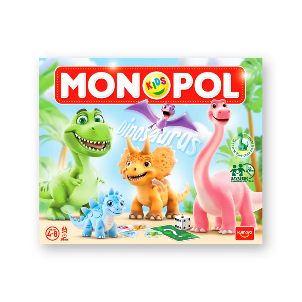 Monopol Kids Dinosaurus Društvena igra 0 Monopol Kids Dinosaurus Društvena igra