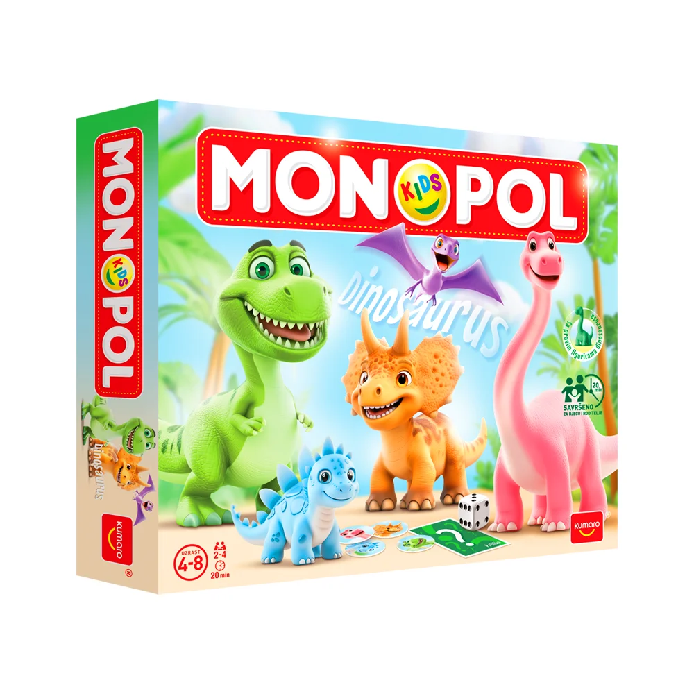 Monopol Kids Dinosaurus Društvena igra Monopol Kids Dinosaurus Društvena igra